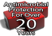 Antimicrobial protection for over 20 years
