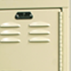 Locker doors - Standard: 16 gauge continuous piano hinge 