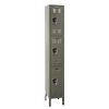 Triple Tier -  Ready-Built Wardrobe Locker - includes 1 padlock per opening