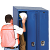 Slope Tops provide a more finished appearance and prevent items from being placed or stored on locker tops
