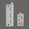 Our heavy-duty 13 gauge 7-knuckle 3-1/2" hinge vs. common 2" K.D. locker style hinge