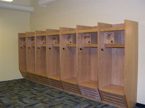 college Wood Lockers