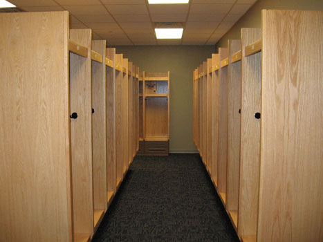 Wood Lockers - college