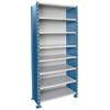 High Capacity H-Post Shelving: 8 shelf unit