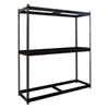 Black RivetWell Boltless Steel Shelving - Base unit with No Deck
